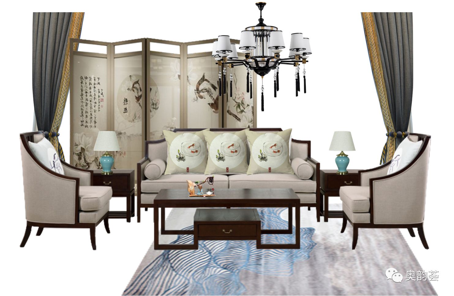 【新中式】心靜如水，淡雅如蓮