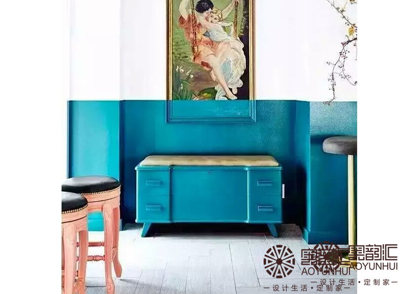 青，東方色也——裝點色彩（柜子，墻面）